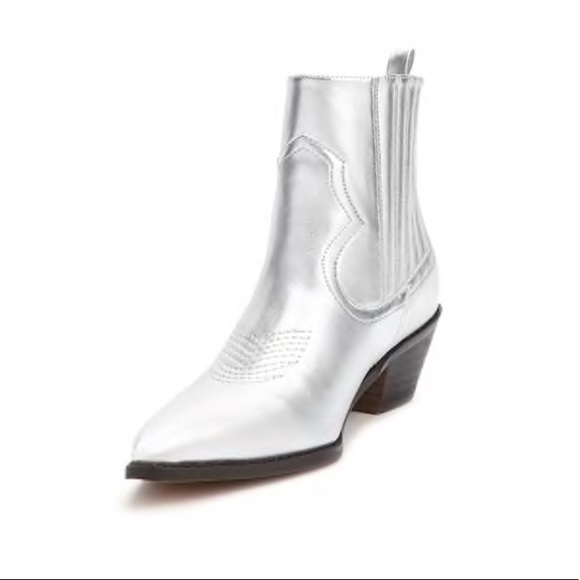 🌸 SALE New Forever21 Metallic Western Boots - Picture 4 of 8